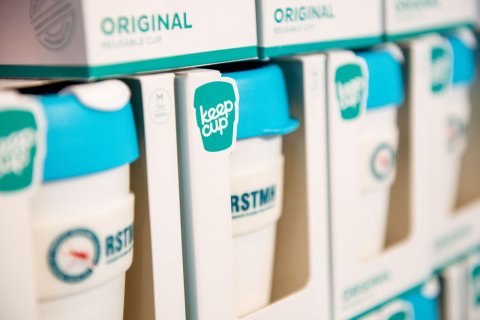 RSTMH-branded KeepCups