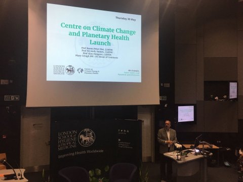 Professor Piot opens the launch event Professor Piot opens the launch event