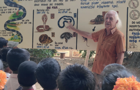 Romulus Whittaker of the Madras Crocodile Bank Trust Romulus Whittaker of the Madras Crocodile Bank Trust
