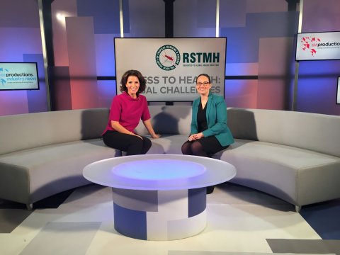 News presenter Natasha Kaplinksy (left) and RSTMH CEO Tamar Ghosh (right) News presenter Natasha Kaplinksy (left) and RSTMH CEO Tamar Ghosh (right)
