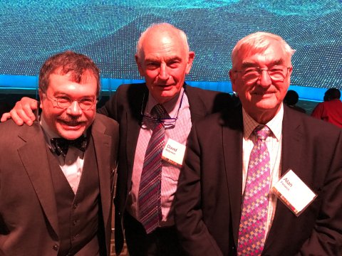 Professor Fenwick with fellow NTD champions, Prof David Molyneux and Pro Peter Hotez. Professor Fenwick with fellow NTD champions, Prof David Molyneux and Pro Peter Hotez.