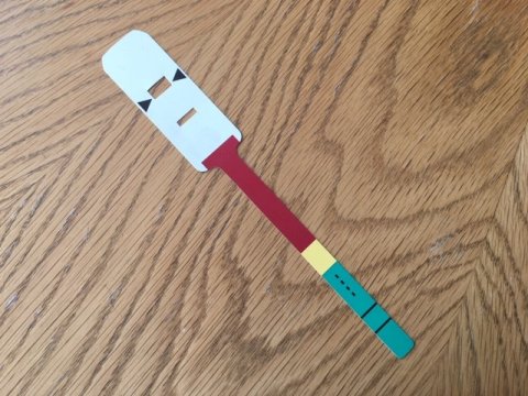 MUAC Tape [placed around the upper arm] for measuring malnutrition in under-fives