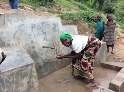 Rehabilitated community standpipe Rehabilitated community standpipe