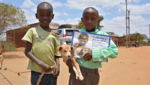Children are at particularly high risk from rabies and engaging with children is important to increase awareness of rabies risks and preventive measures. Photo: Sarah Cleaveland Children are at particularly high risk from rabies and engaging with children is important to increase awareness of rabies risks and preventive measures. Photo: Sarah Cleaveland