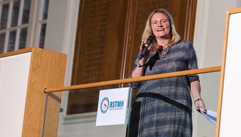 Professor Sally Theobald was the evening's invited speaker