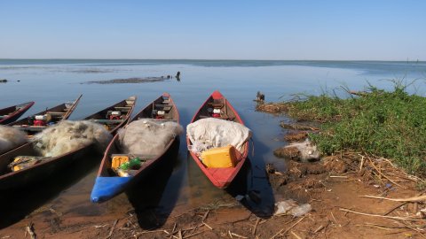 Credit: Stefano Catalano   Caption: “Make Lake Guiers canoeable again”. Near Mbane, Senegal, an area heavily affected by schistosomiasis disease after major infrastructure development and land-use changes at the beginning of the 90s. 